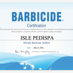 barbicide covid certificate